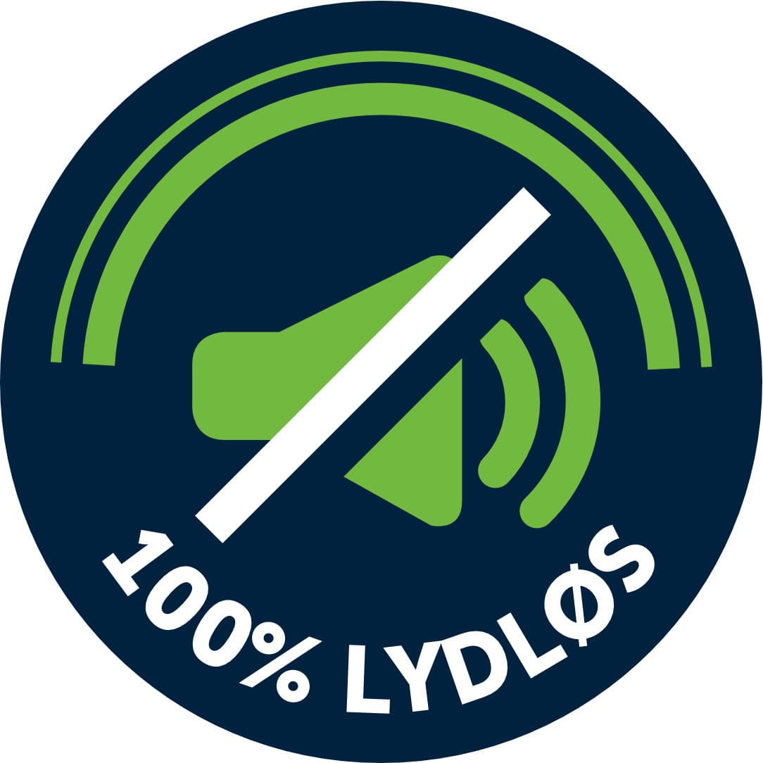 100% LYDLØS